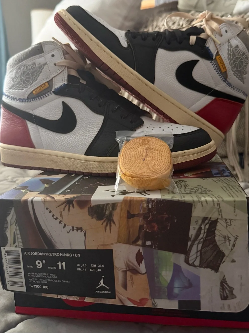 Air Jordan 1 Retro High “Union LA” OG White Black Red